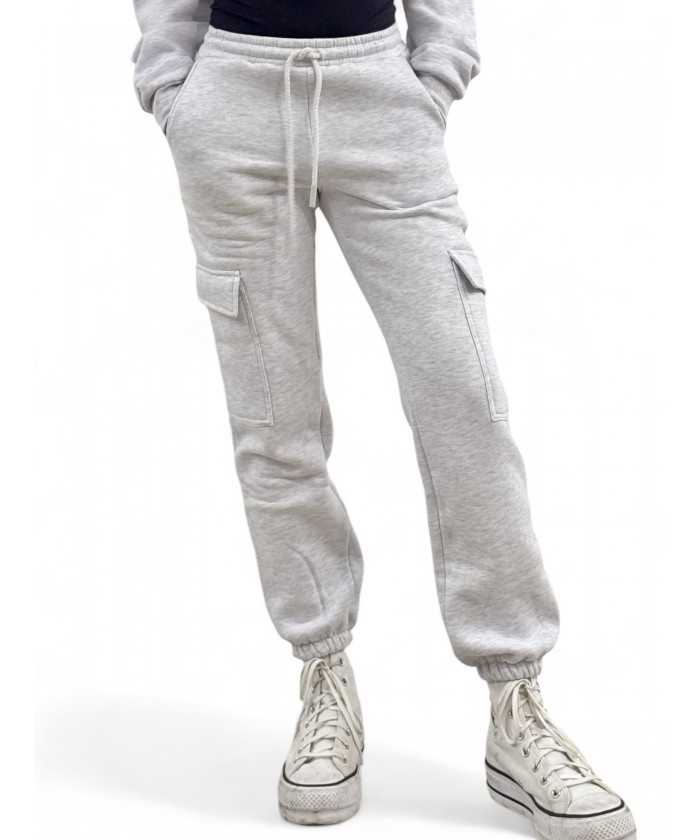 Pantaloni grey cargo in...