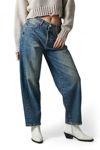 Pantaloni denim egg fit