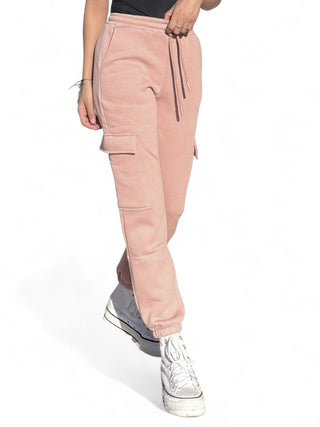 Pantaloni onion cargo in felpa polycotton